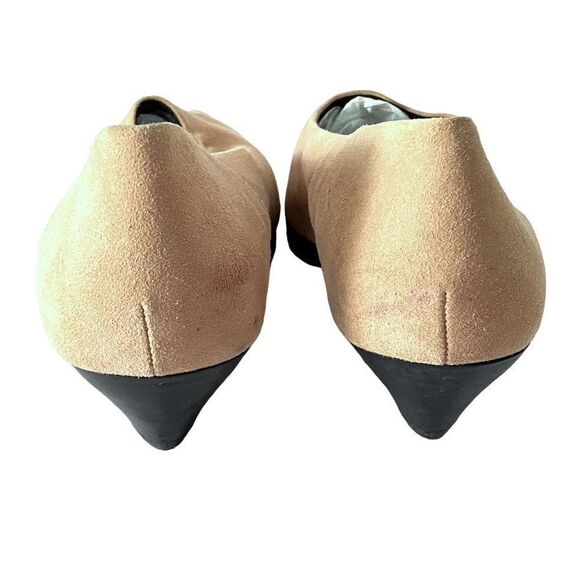 H&M Pink Suede Hooties Vamp Pointed Toe Stacked Heel Shoes Size 8 NEW - Picture 4 of 11